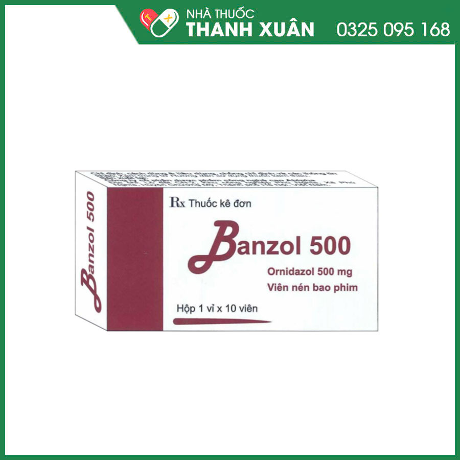 Banzol 500mg thuốc kháng sinh điều trị nhiễm khuẩn, nhiễm ký sinh trùng